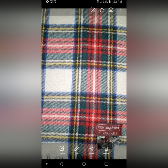 100% Wool scarf made in scotland - Picture 3 of 3